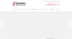 Desktop Screenshot of gowenpower.com